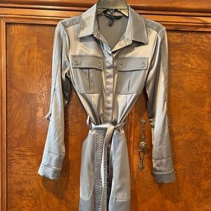 White House Black Market Size 2 Grey Dress! Worn twice - perfect condition!